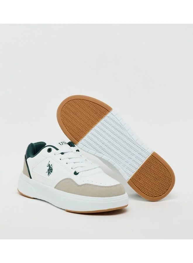 U.S. Polo Assn.  U.S. Polo Assn Melodie GLB 5PR Women’s Sneakers – White, Lace-Up Casual Shoes  | Best Price UAE