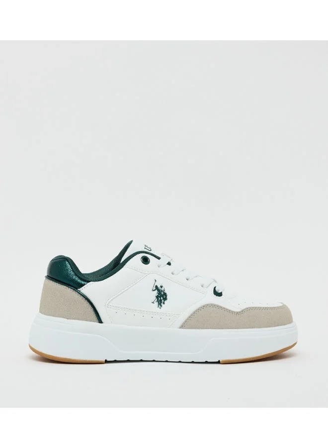 U.S. Polo Assn Melodie GLB 5PR Women’s Sneakers – White, Lace-Up Casual Shoes