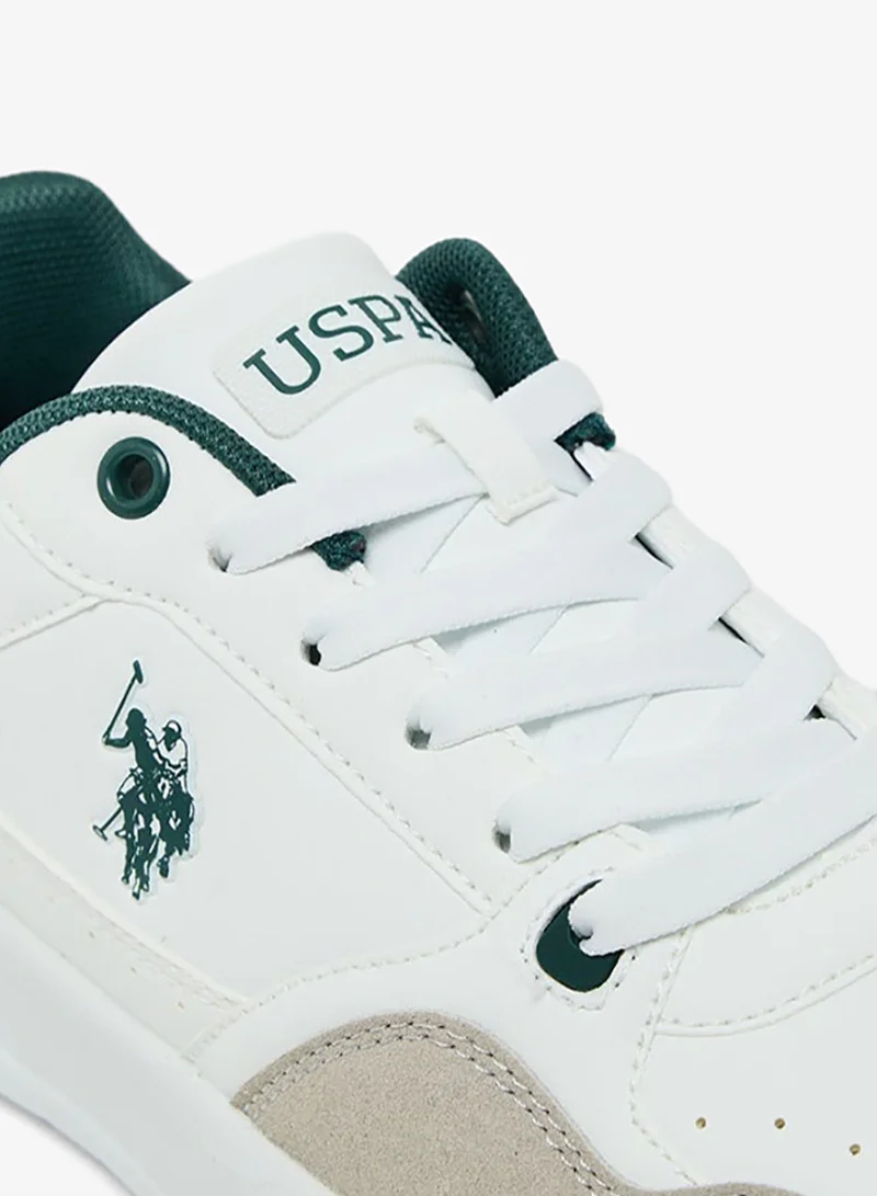 U.S. Polo Assn.  U.S. Polo Assn Melodie GLB 5PR Women’s Sneakers – White, Lace-Up Casual Shoes for Women | Best Price UAE