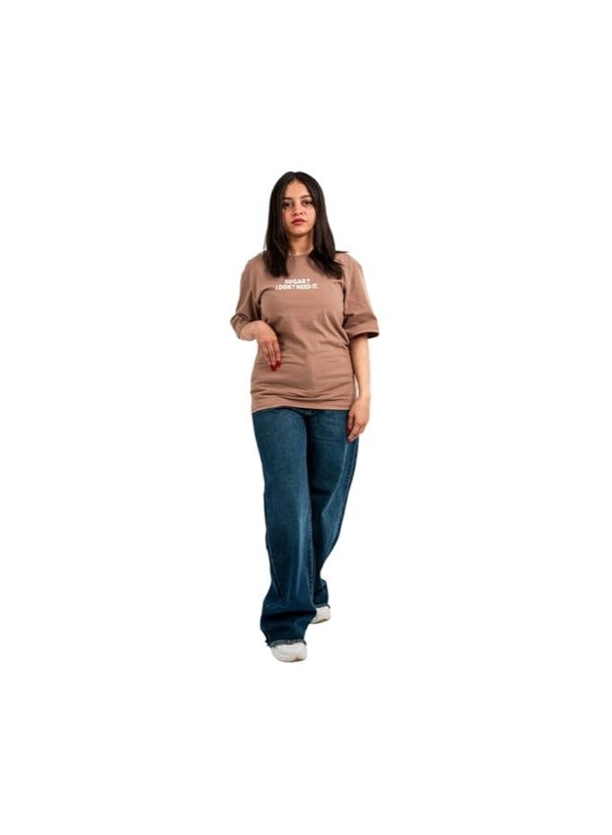 Mosca Women's Wear Sugar Printed Short Sleeve Cotton T-Shirt - Image 3