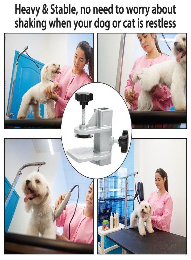 Foxwake 2Pack Pet Grooming Table Arms Clamp Metal, Heavy Duty Aluminium Alloy Dog Cat Hair Cut Holder Accessories Fixture Fixation (Inner Dia 22 * 22mm) - Image 2