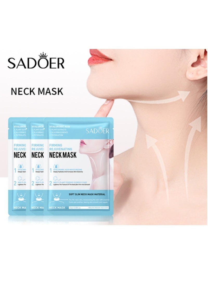 SADOER 3 Packs Neck Mask Tender Soft Firming Rejuvenating Neck Mask - Image 1