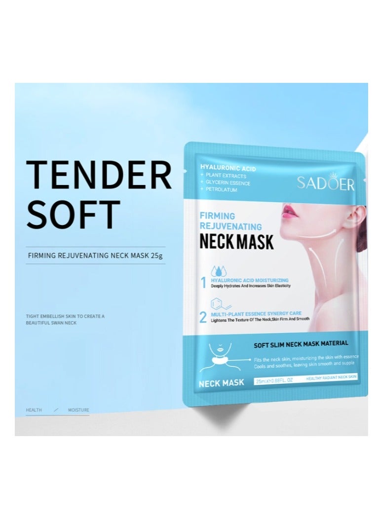 SADOER 3 Packs Neck Mask Tender Soft Firming Rejuvenating Neck Mask - Image 2
