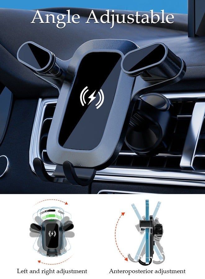 DUNISO Intelligent charging Car Phone Holder  Powerful Suction Hands-Free Cell Phone Mount for Air Vent Anti-Shake Mobile Holder with Compatible for All Cell Phones - Image 3