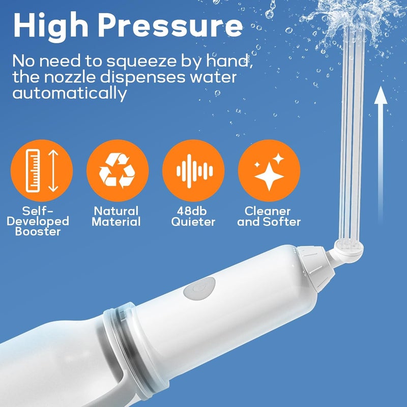 BIGCOW  bidet محمول للسفر، bidet كهربائي مع 3 أوضاع رذاذ، مقاوم للماء IPX7 وقابل لإعادة الشحن، رشاش مياه مرحاض صغير للنظافة الشخصية، رعاية ما بعد الولادة، العجان والبواسير - Image 4