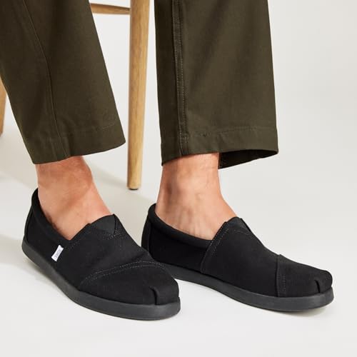 TOMS تومز أحذية ألبرغاتا للرجال من قماش القطن المعاد تدويره باللون الأسود - Image 3