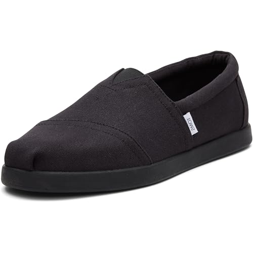 TOMS تومز أحذية ألبرغاتا للرجال من قماش القطن المعاد تدويره باللون الأسود - Image 1