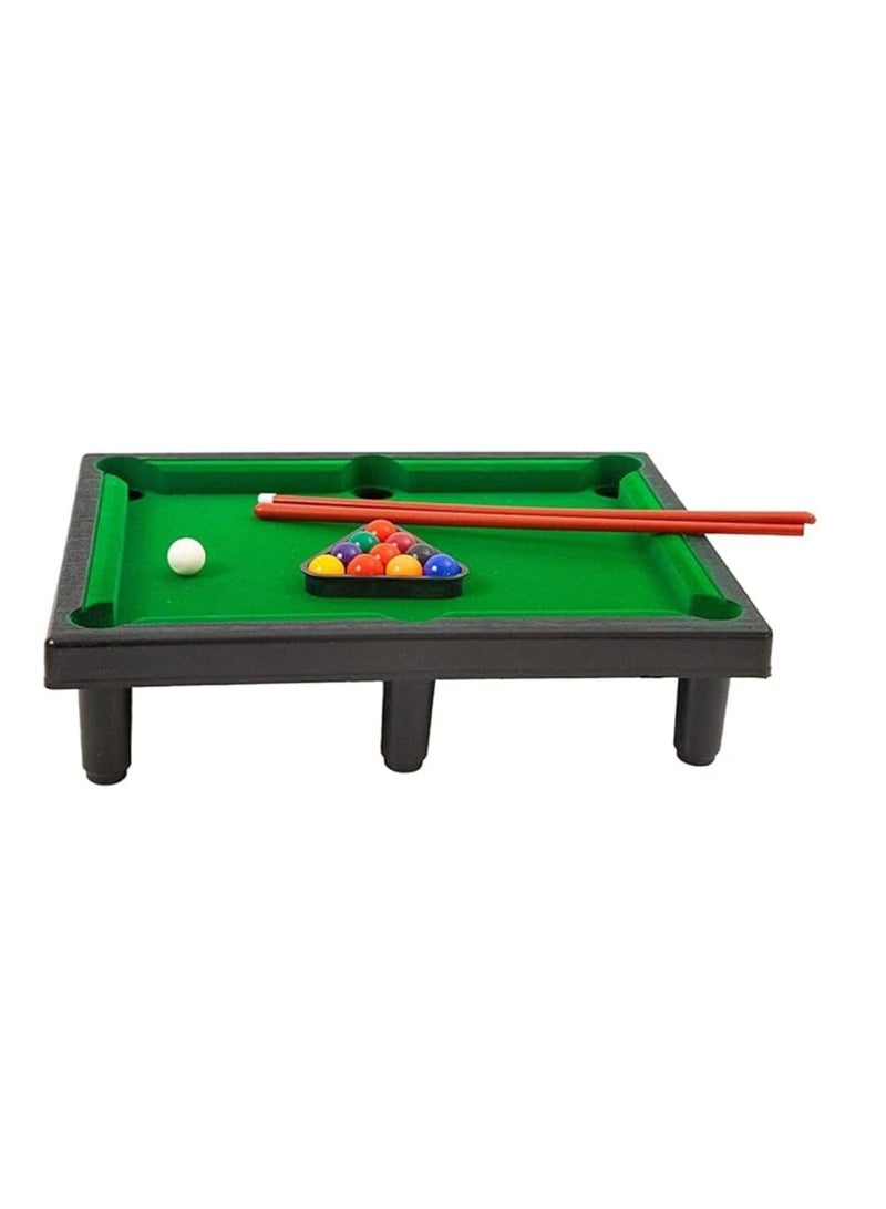 Yuwell Tabletop Billiards Child Interaction Children Mini Desktop Pool Table Snooker Game Set Desktop Billiards Mini Pool Table Mini Snooker Table For Kids 30X18CM - Image 1