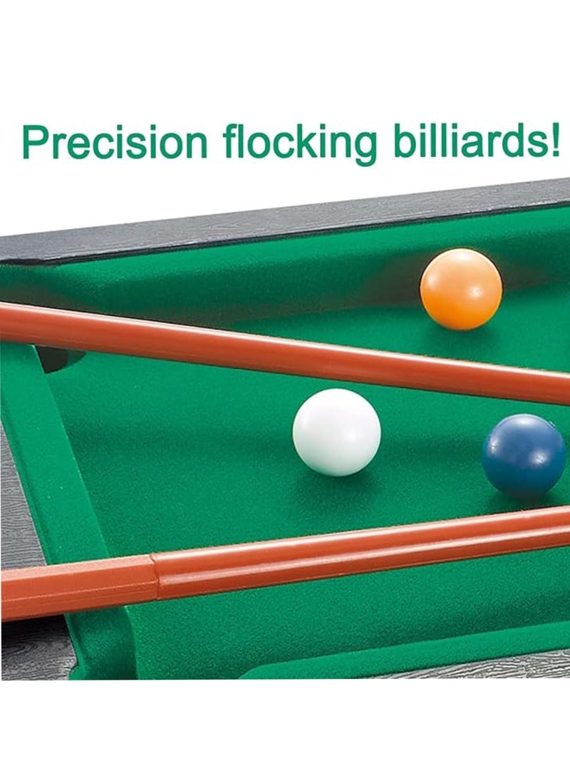Yuwell Tabletop Billiards Child Interaction Children Mini Desktop Pool Table Snooker Game Set Desktop Billiards Mini Pool Table Mini Snooker Table For Kids 30X18CM - Image 3