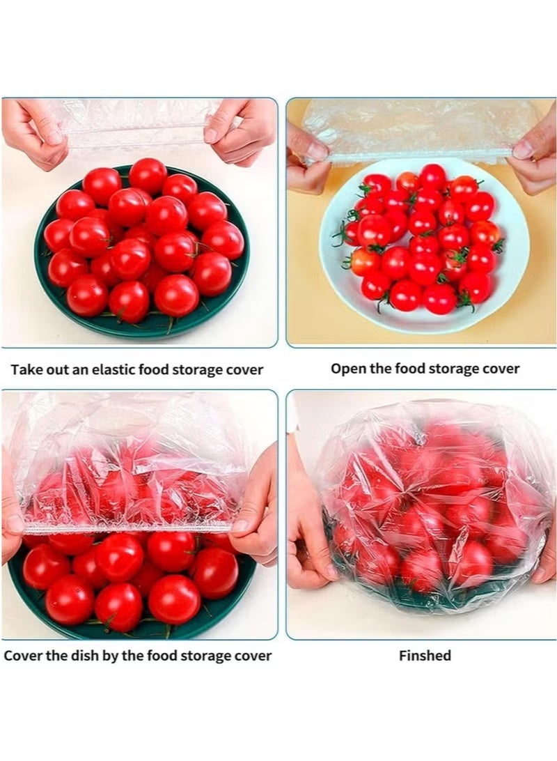 جيكومو 100كيس لحفظ الطعام طازجاً نايلون تغليف، عاليالجودة، تخزين الطعام والصحون لبقايا الطعام، قابلةللانكماش، حقيبة مرنة للفاكهة، الخضروات، اللحوم،أكياس تغليف - Image 5