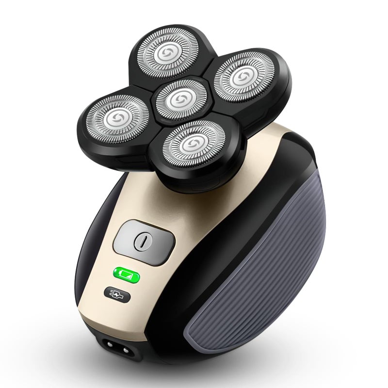 Telfun Bald Shavers for Men  Telfun Upgrade 5in1 Electric Head Shavers for Bald Men 100 Waterproof Cordless Razor WetDry Shaving 5 Dual Track Heads MessFree Hair Capture