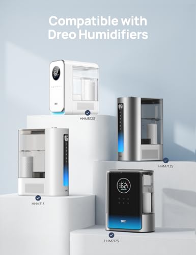 Dreo Demineralization Cartridge 3-Pack for Humidifiers, Compatible with Dreo Humidifiers HM512S/713/713S/717S, Prevent Mineral Build-up, Filter Hard Water, Eliminate White Dust - Image 4