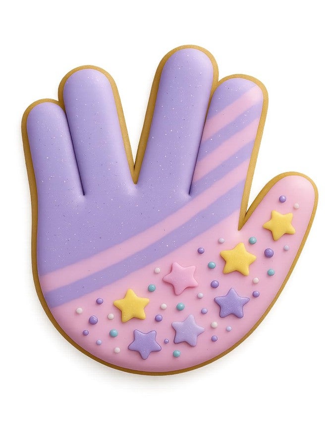 Mighty Gadget Vulcan Salute Hand Gesture Cookie Cutter - 4x3.3 Inches, Live Long and Prosper Design (Color May Vary) - Image 5