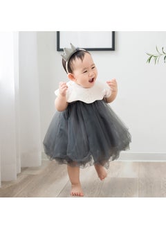 Generic Japanese Marl Tutu Skirt Childrens Puff Princess Summer Dark gray  - Image 1