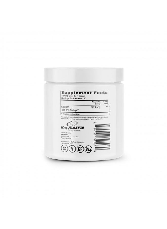 Swolverine - Swolverine Kre-Alkalyn | pH Correct Creatine Monohydrate, Build Strength, Gain Muscle, Power Performance, Enhance Endurance, Unflavored, (60 Servings) - Image 1