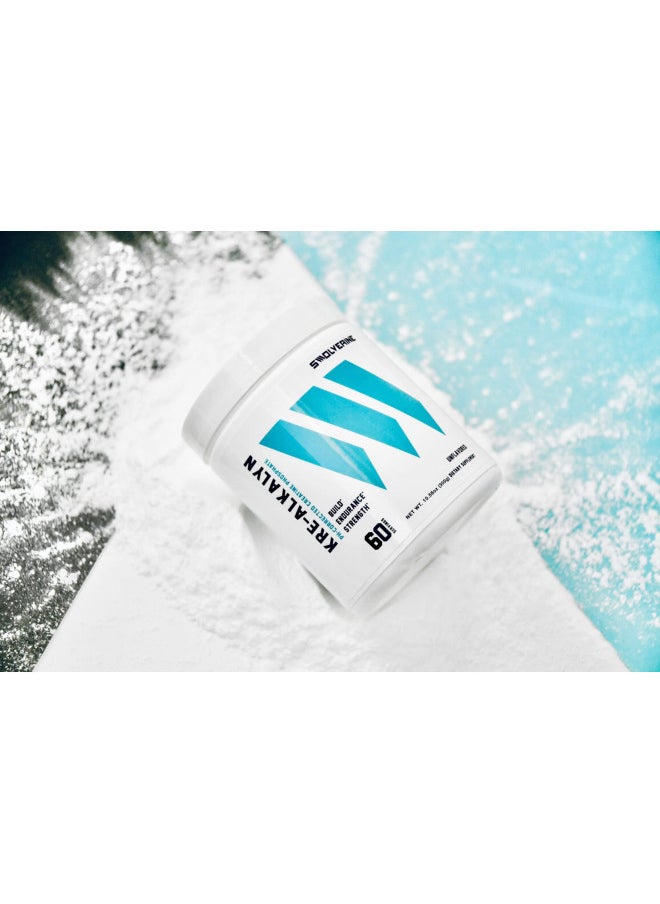 Swolverine - Swolverine Kre-Alkalyn | pH Correct Creatine Monohydrate, Build Strength, Gain Muscle, Power Performance, Enhance Endurance, Unflavored, (60 Servings) - Image 1
