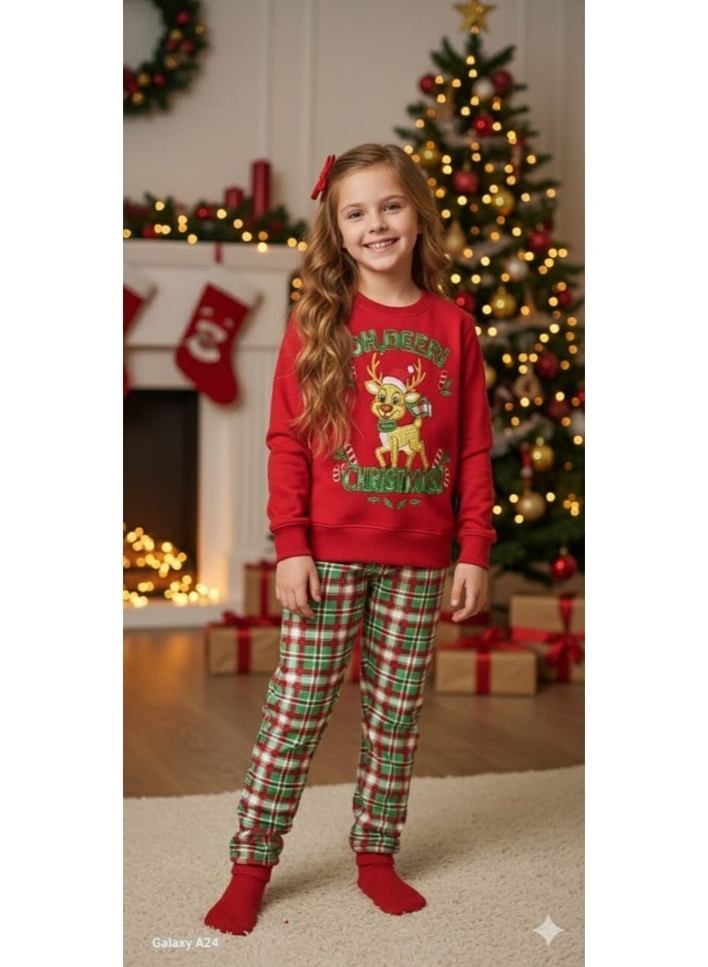 general family christmas pyjama kids molleton inner mounted raw - Image 2