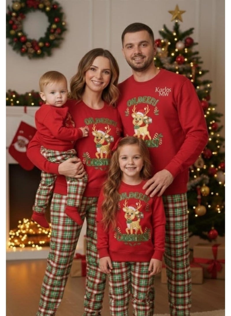 general family christmas pyjama kids molleton inner mounted raw - Image 3