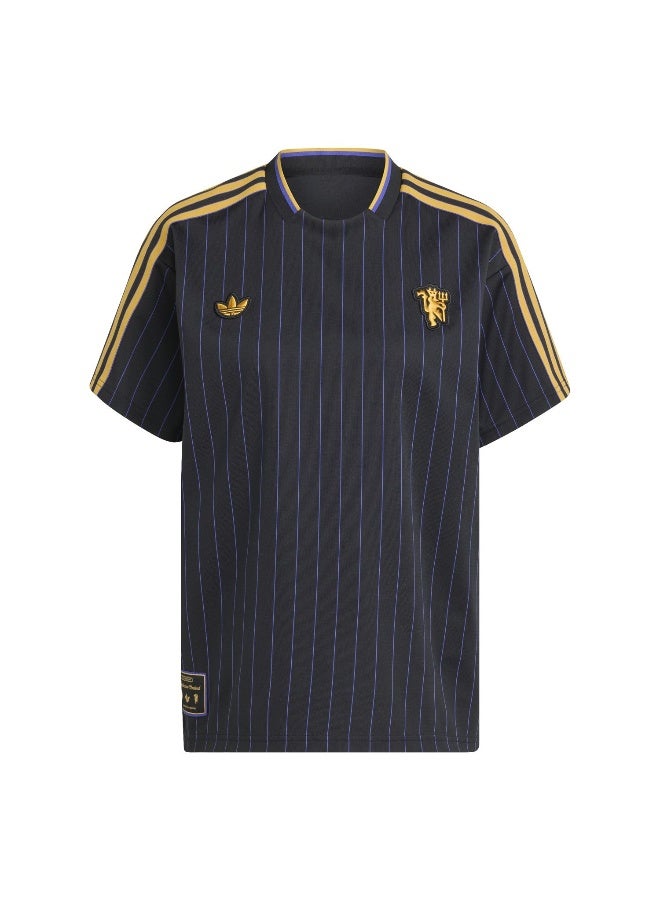 Adidas Mufc Icon Jsy Black Football Jerseys For Unisex XS - Image 1