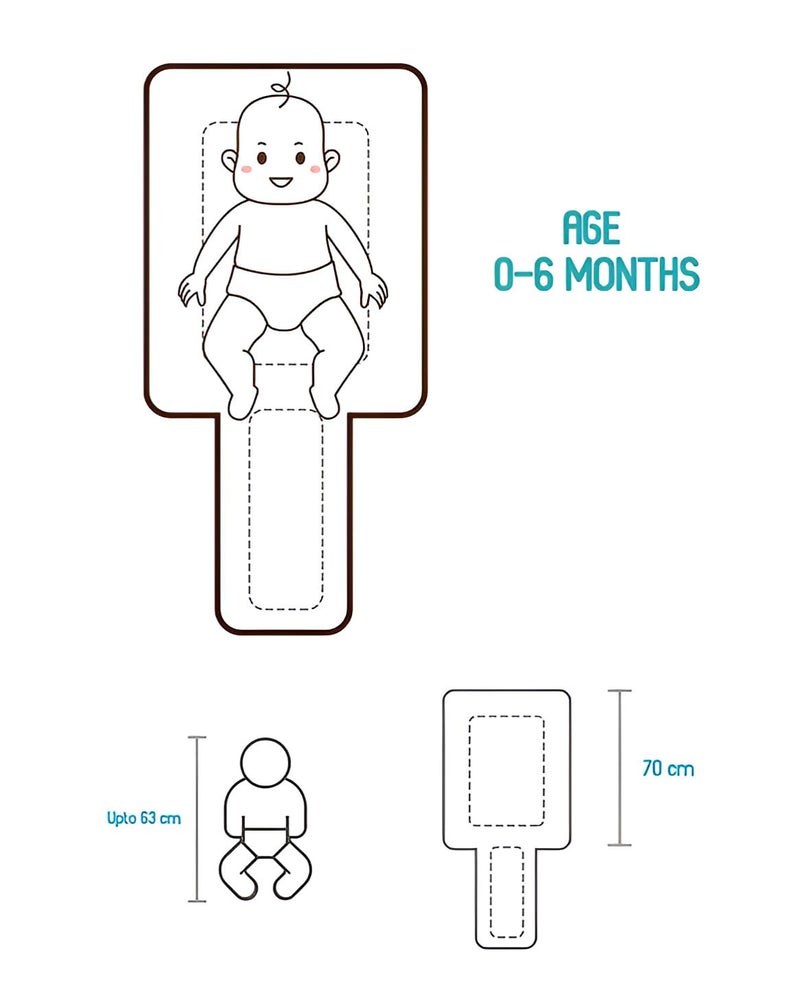 Filloxy FILLOXY Baby Sleeping Bag in Muslin Material for Newborns | Soft & Skin Friendly Baby Wrapper | Lightweight & Cushioned Infant Sleeping Sack | Easy to Carry & Wash | 0-6 Months (Moon)  - Image 5