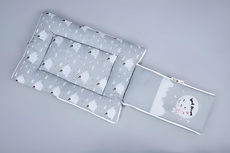 Filloxy FILLOXY Baby Sleeping Bag in Muslin Material for Newborns | Soft & Skin Friendly Baby Wrapper | Lightweight & Cushioned Infant Sleeping Sack | Easy to Carry & Wash | 0-6 Months (Moon)  - Image 3