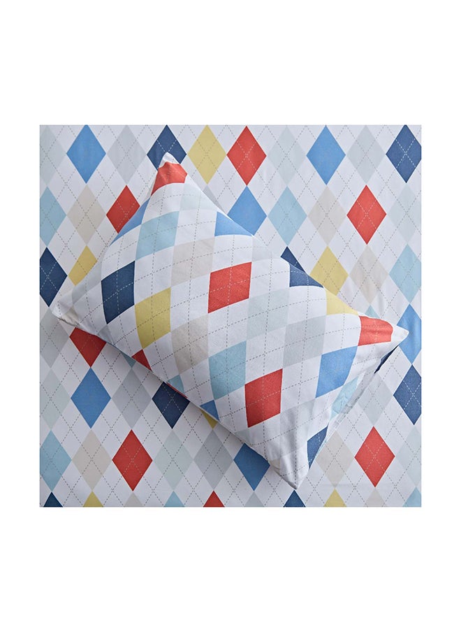 Home Box Nora 2-Piece Single Plaid Microfibre Flat Sheet Set 160 x 240 cm  - Image 5