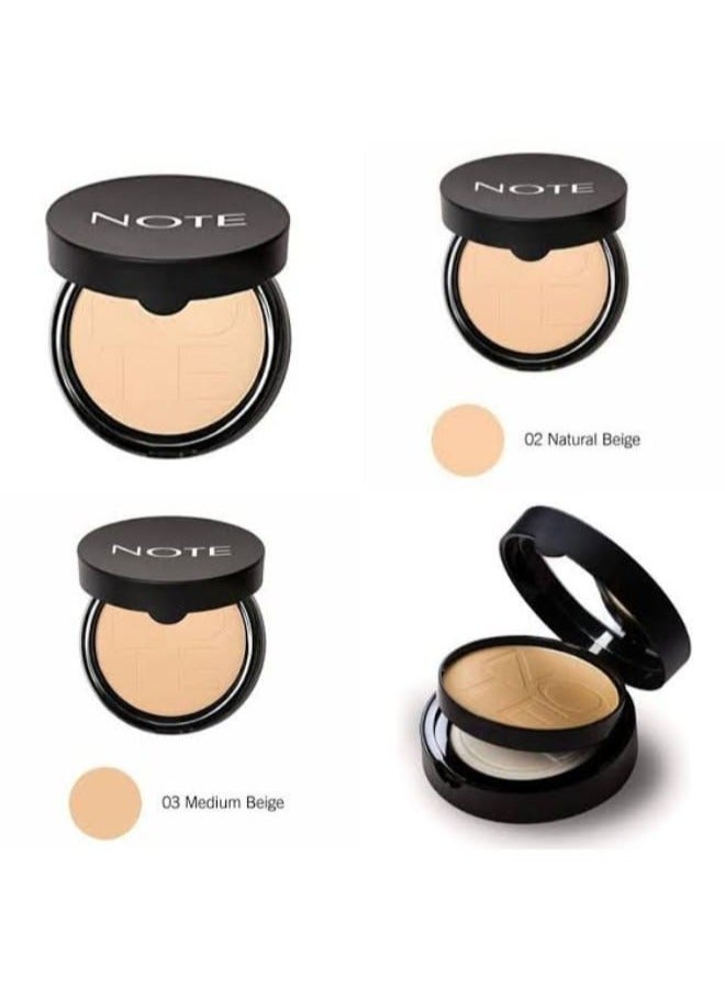 Note Powder 03 Luminous Silk Powder Compact Cream - Image 4