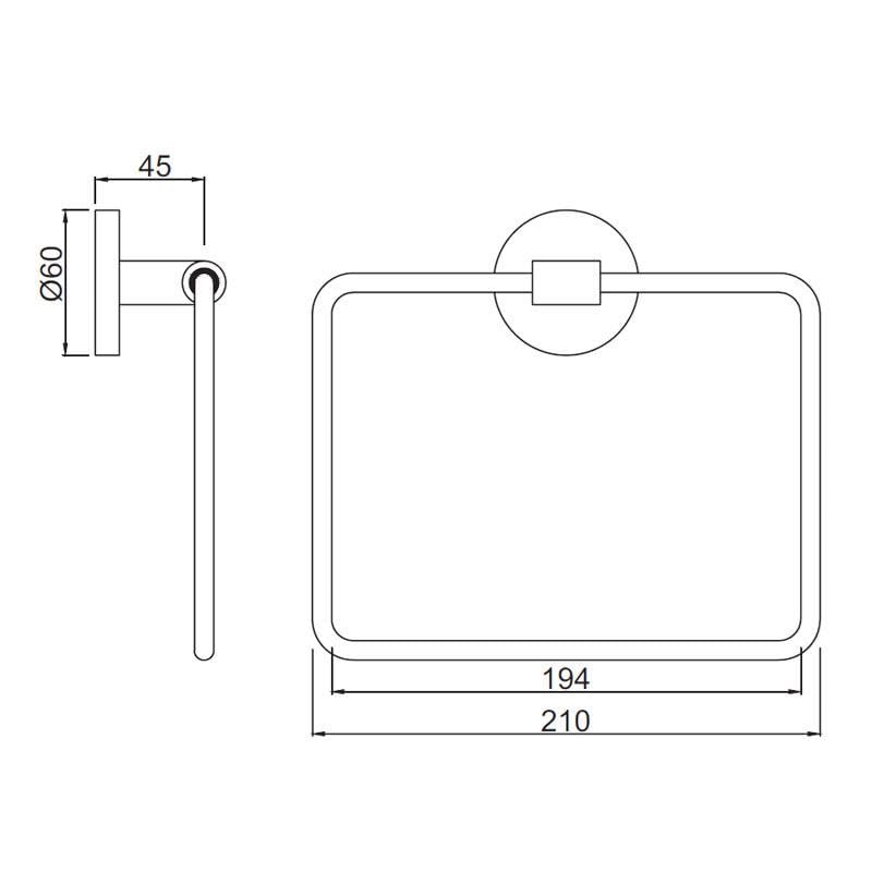 Jaquar Towel Ring Square - Image 4