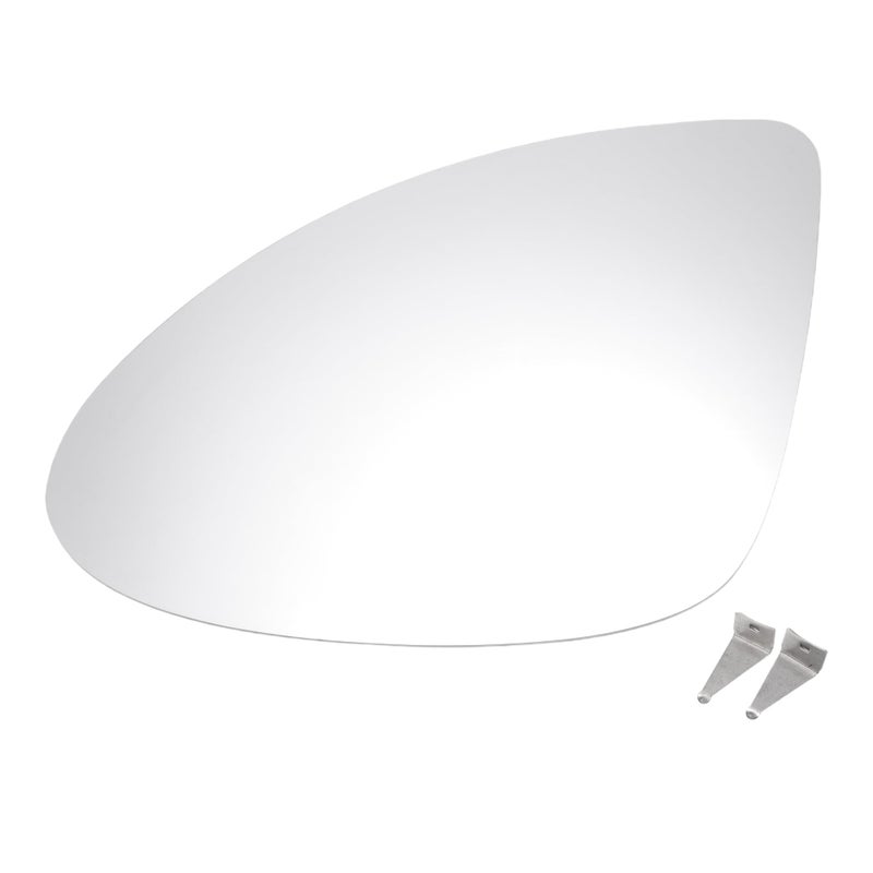 X AUTOHAUX X AUTOHAUX Car Rearview Left Side Mirror Glass Replacement W/Backing Plate Convex Heated White Glass for Porsche Cayman 2013-2022 for Porsche Boxster 2013-2018  - Image 1