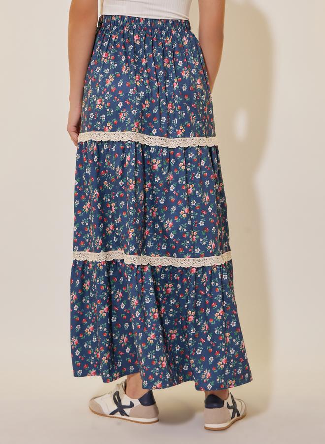 Take Two Take Two Floral Printed A-Line High Rise Skirt  - Image 4