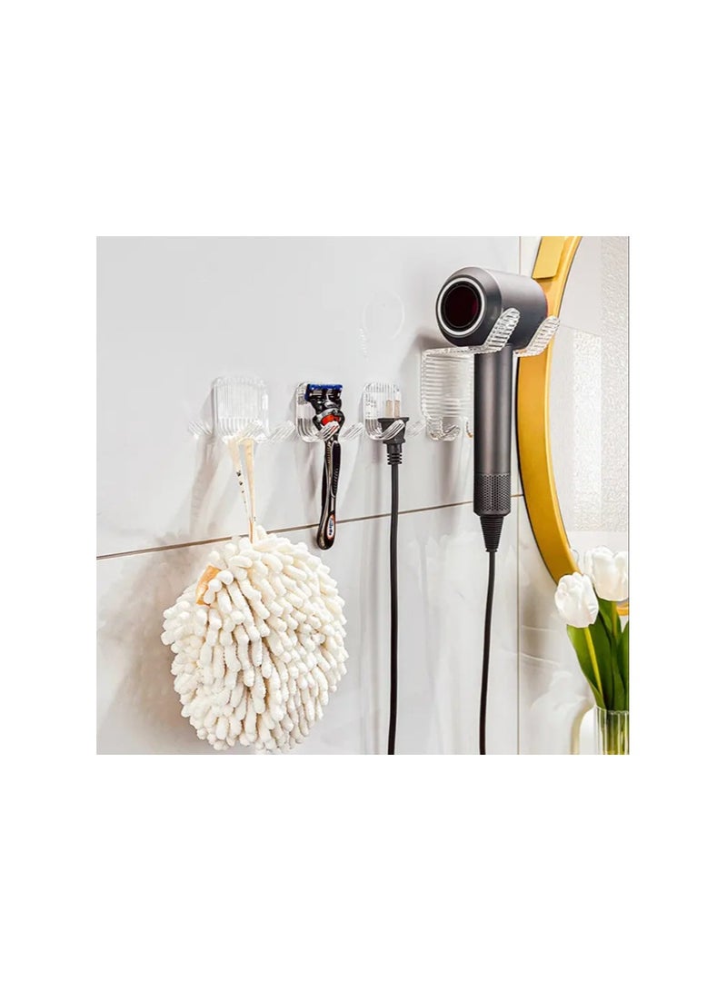 3 pack Wall Mounted Key Organizer Space Kitchen Accessorizes No punching Paste acrylic Hanging Hook for hotel, bathroom - Image 4