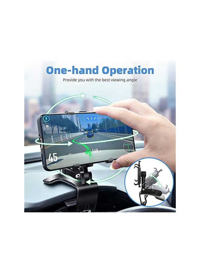 Green Tiger Car Phone Mount, [2 Pack] Cell Phone Holder for Car 360 Degree Rotation Dashboard Clip Mount Car Phone Holder Compatible for iPhone 11 13/12 pro Max 8 8Plus Samsung S10 S9 S8 4~7 Smartphones - Image 5