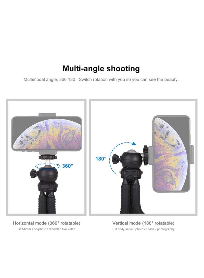 ELTRAZONE Premium Flexible Phone Tripod with Wireless Remote, Mini Tripod Stand for Camera GoPro/Mobile - Image 4