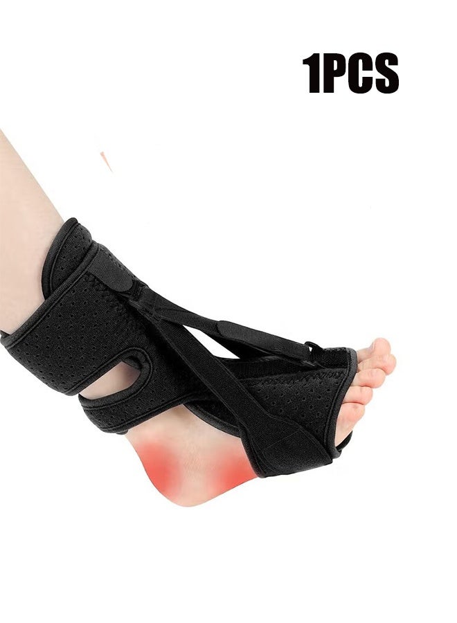 واي جيه 1 عبوة دعامة ليلية لتخفيف التهاب اللفافة الأخمصية مع 3 أحزمة قابلة للتعديل. دعامة ليلية لتخفيف التهاب اللفافة الأخمصية للنساء والرجال. دعامة لتخفيف التهاب اللفافة الأخمصية والتهاب الأوتار العرقوبية وهبوط القدم. - Image 1