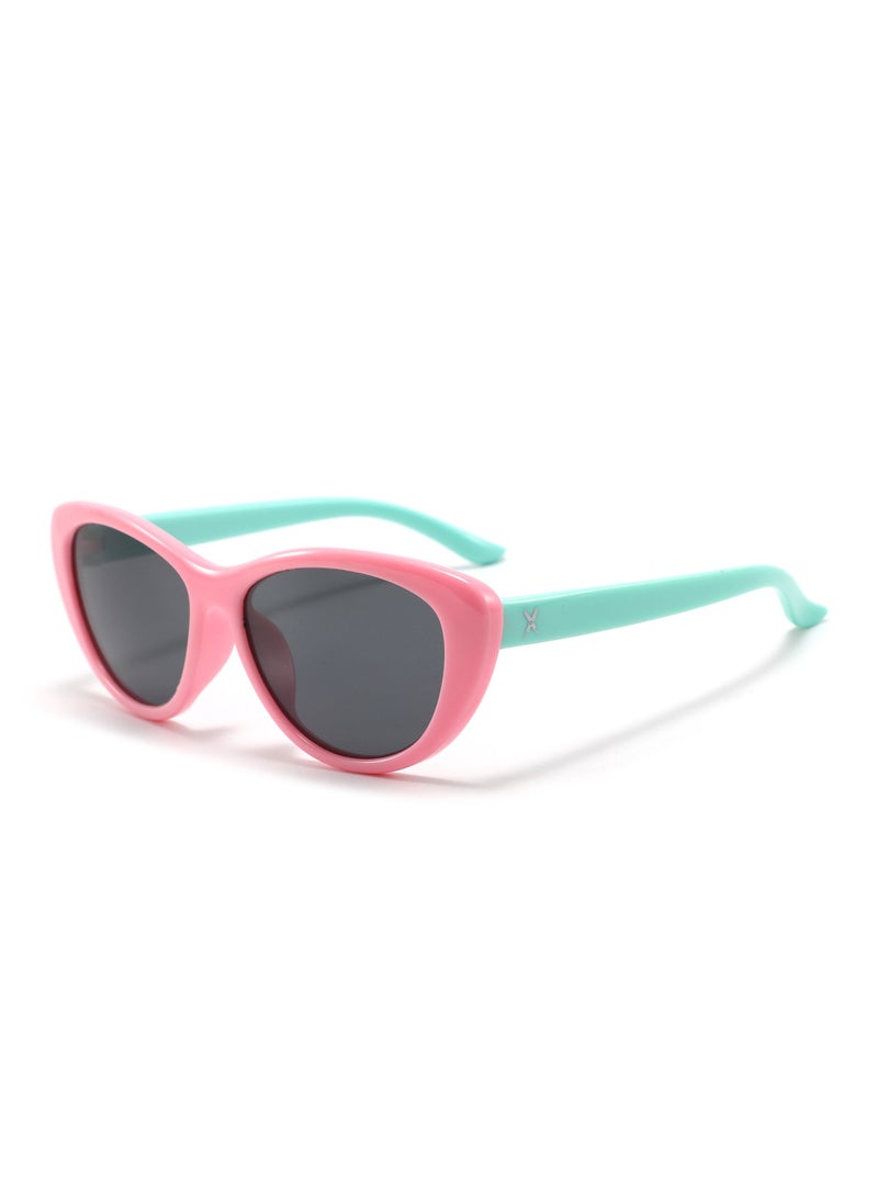 XPI Cateyes Turquoise Blush Kids Sunglasses - Polarized - 100% UV Protection  - Image 1