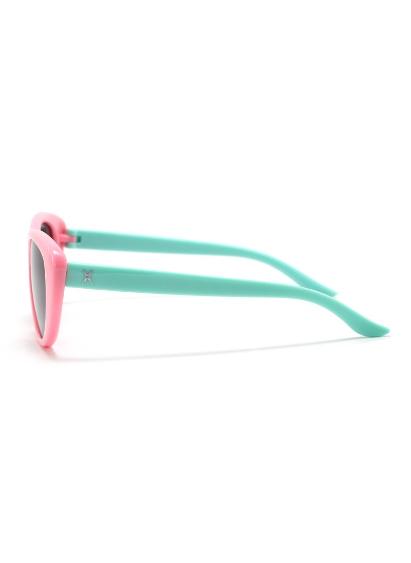 XPI Cateyes Turquoise Blush Kids Sunglasses - Polarized - 100% UV Protection  - Image 3