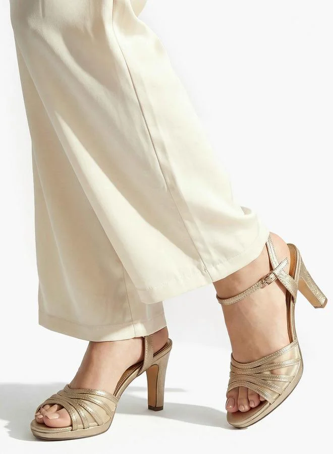 فلورا بيلا من شو إكسبرس Flora Bella Women Strappy Cone Heel Sandals