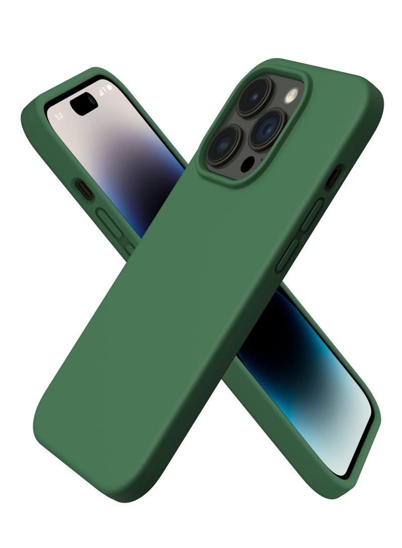 جراب iPhone 13 Pro Max من السيليكون السائل ومضاد للخدش ومضاد لبصمات الأصابع وغطاء واقٍ ناعم حريري الملمس ومضاد للصدمات لهاتف Apple iPhone 13 Pro Max - Image 1