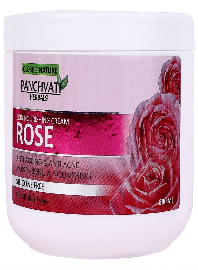 Panchvati Herbals Rose Skin Nourishing Cream 800gm (Anti Ageing & Anti Acne Moisturising & Nourishing Silicone Free) - Image 1