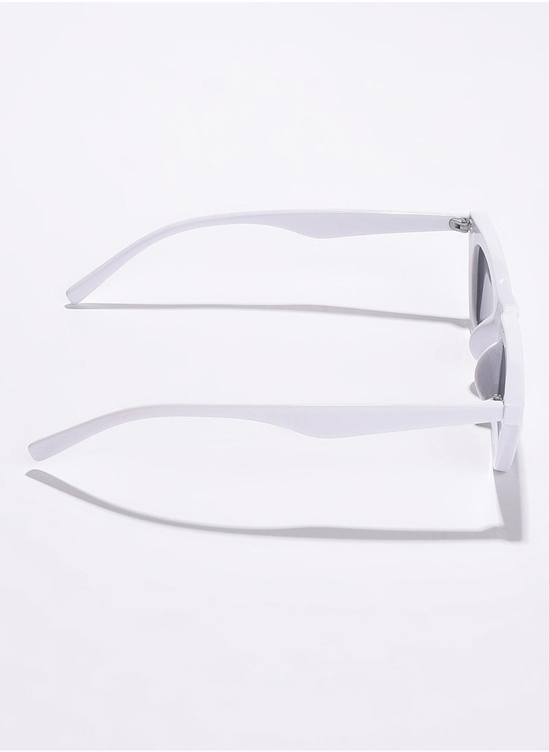 Haute Sauce Black Lens White Cateye Sunglasses  - Image 5