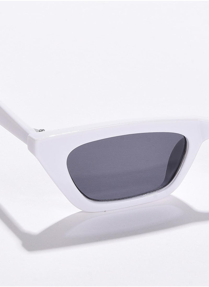 Haute Sauce Black Lens White Cateye Sunglasses  - Image 2