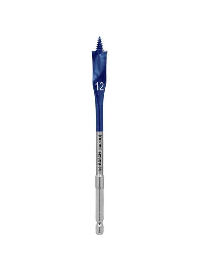 BOSCH Expert Self-Cut Speed Spade Drill Bit Silver and Blue 12 x 152mm JE2 608 900 312  - Image 1