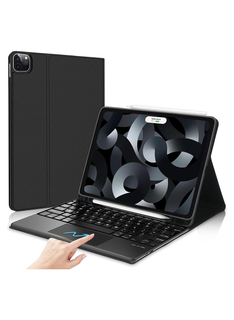 Case for iPad Pro 13-inch (M4) 2024 Tri-Fold Smart Tablet PU Leather Case, Hard PC Back Shell Slim Case Multi- Viewing Angles Stand Hard Shell Folio Case Cover with Auto Wake up - Image 1