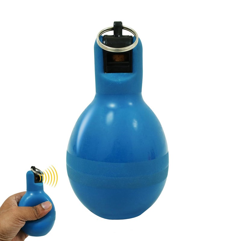 GISCO صفارة يدوية للمدربين (عبوة من 1) | اللون - أزرق | صفارة يدوية متعددة الاستخدامات في الهواء الطلق | صفارات أمان | صفارة مدرب عالية النغمة لكرة السلة، المشي، الحملات، التنزه - Image 1