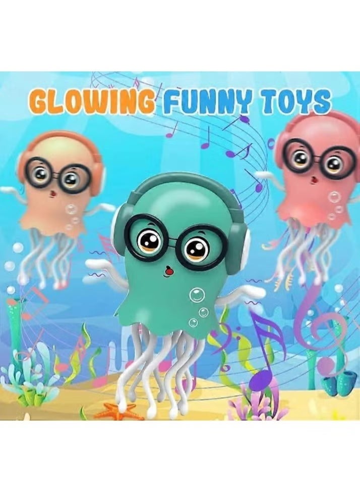 TIGER Dancing Octopus Electric Toy with LED Lights & Music | Adorable Interactive Octopus Robot Toy for Kids & Adults | USB Rechargeable Moving Octopus with Fun Sound Effects & Colorful Flashing Lights | Perfect Indoor Play, Stress Relief, Office Desk Decor & Gift Idea - Image 5