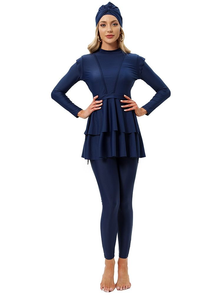 Loquat Women's Conservative Beach Burkini+Bra Swimwear  - Image 3