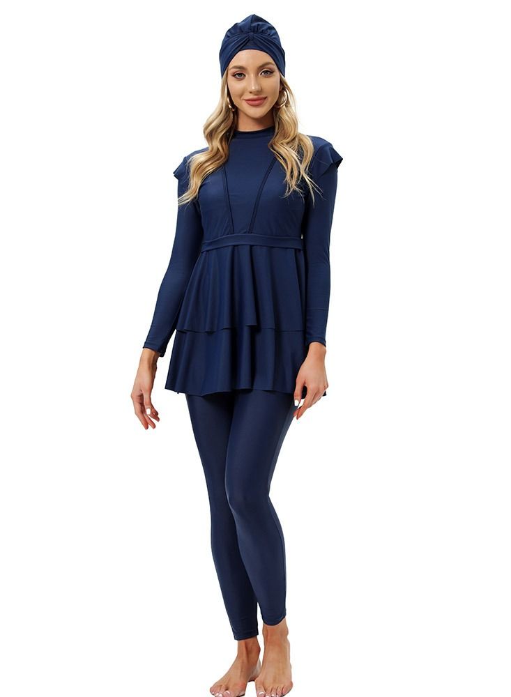 Loquat Women's Conservative Beach Burkini+Bra Swimwear  - Image 2