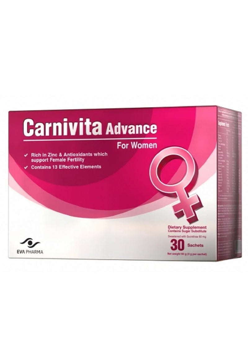 EVA PHARMA Carnivita Advance Women’s Health and Hormonal - 30 sachets. - Image 1