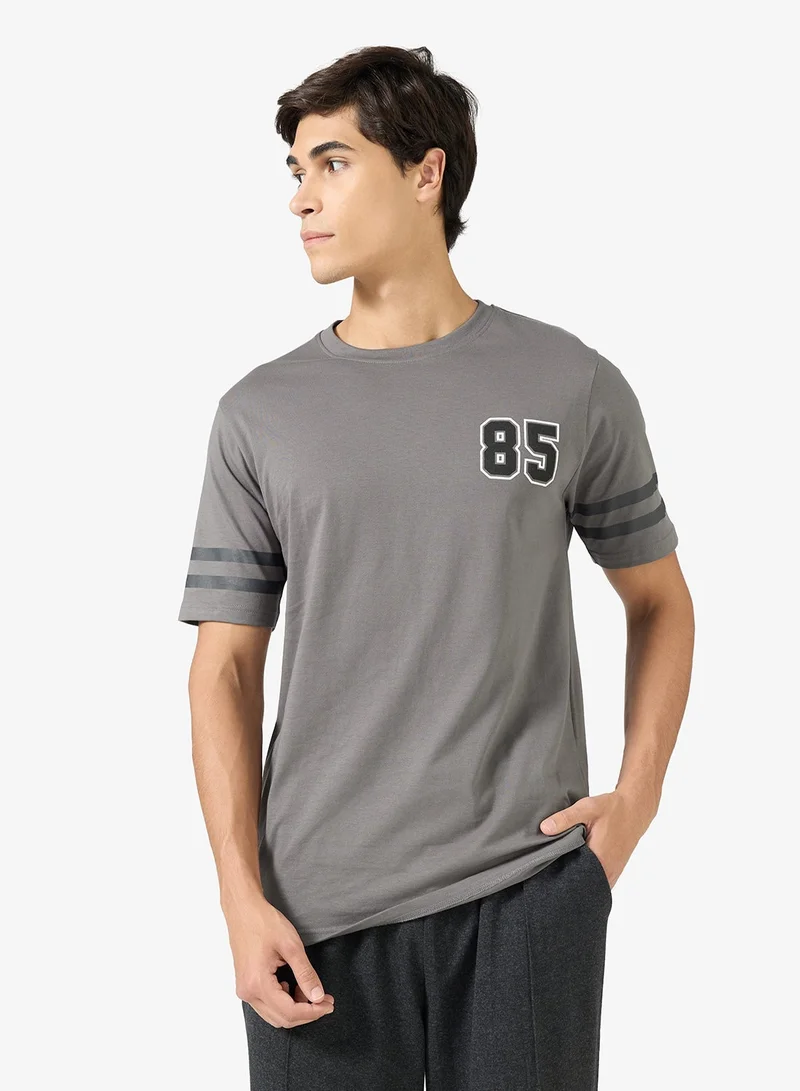 Seventy Five Graphic Print Regular Fit T-Shirt