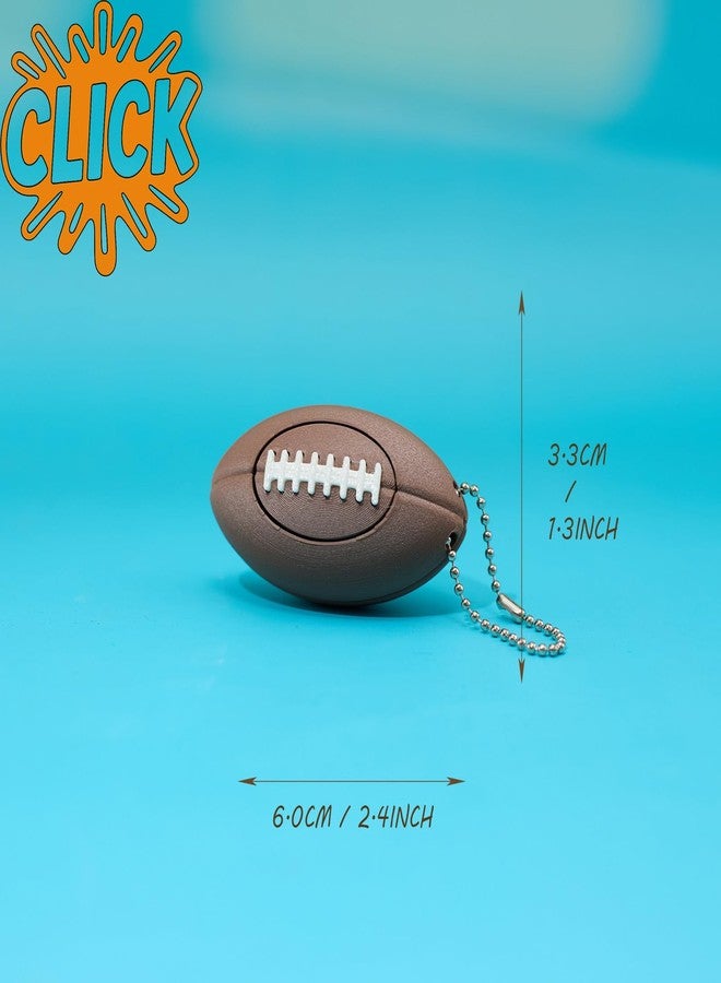 minihope Football Click Fidget Toy - 3D Printed Mini Stress Ball - Eco PLA Sports Keychain Gadget for Adults - Image 5